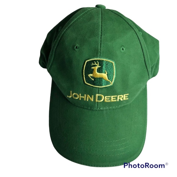 NEW JOHN DEERE Hat Cap NOTHING RUNS LIKE A DEERE GREEN UNISEX Men’s NWOT - Picture 2 of 16